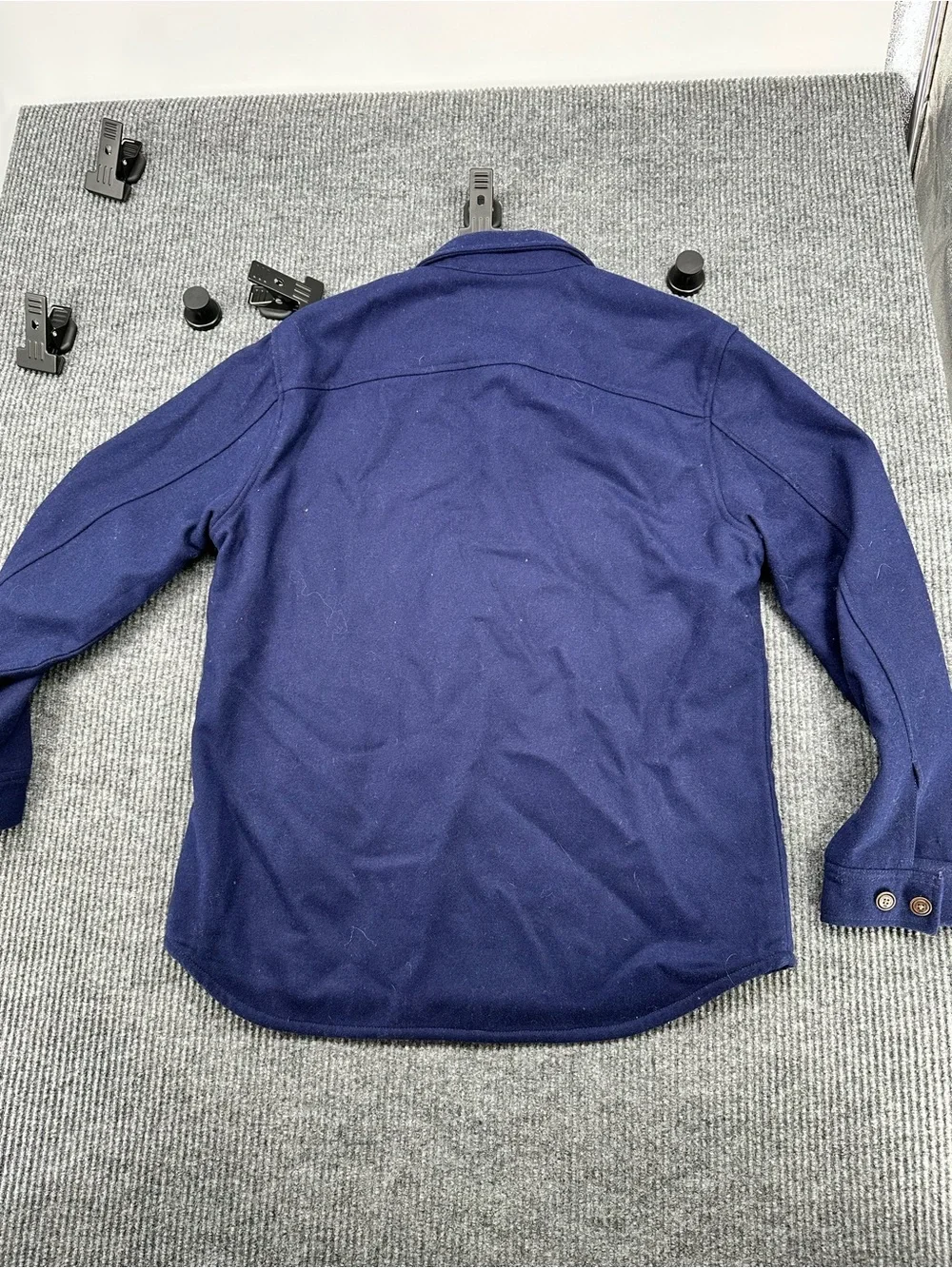The Normal Brand Navy Jacket with Red and Teal Plaid Lining